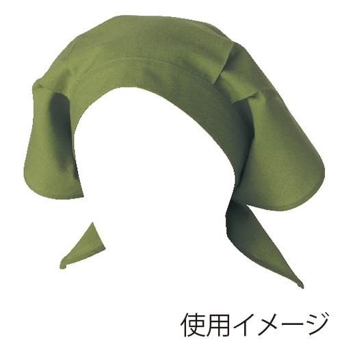 住商モンブラン(株) 9-256_F 三角巾 男女兼用　フリーサイズ オリーブ 1枚（ご注文単位1枚）【直送品】