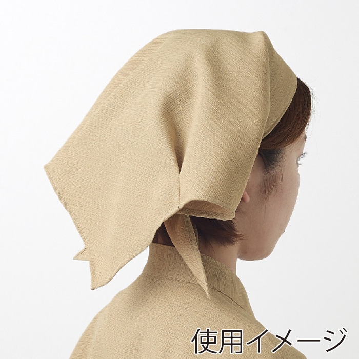 住商モンブラン(株) 9-292_F バンダナ フリーサイズ ベージュ 1枚(ご注文単位1枚)【直送品】