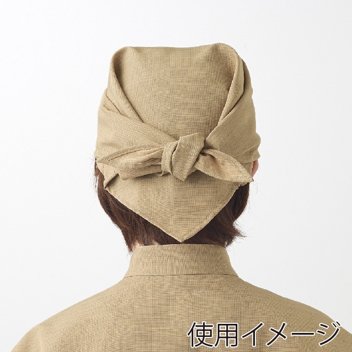 住商モンブラン(株) 9-294_F バンダナ 男女兼用 フリーサイズ オレンジ 1枚(ご注文単位1枚)【直送品】