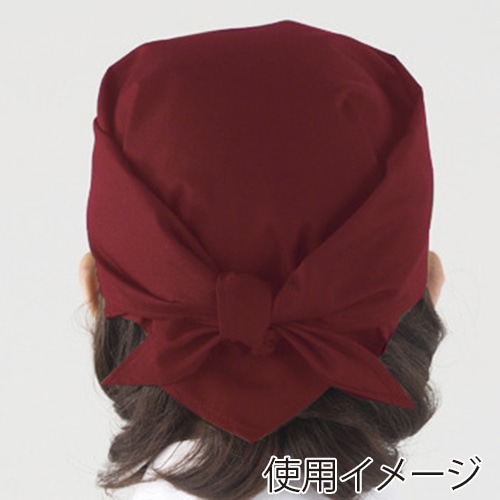 住商モンブラン(株) 9-296_F バンダナ 男女兼用 フリーサイズ エンジ 1枚(ご注文単位1枚)【直送品】