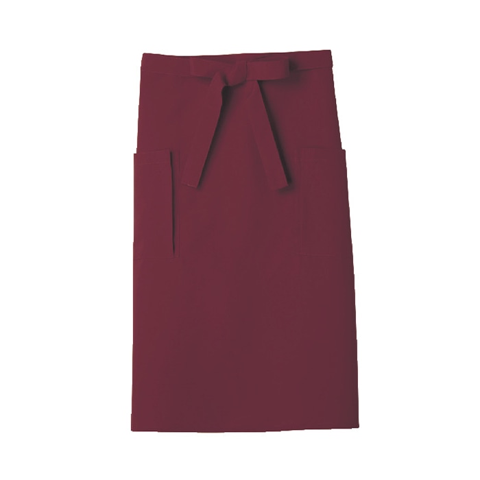 住商モンブラン(株) 9-421_F サロンエプロン 男女兼用　フリーサイズ ワイン 1枚（ご注文単位1枚）【直送品】