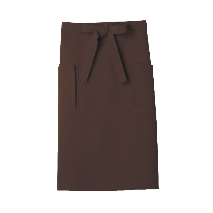 住商モンブラン(株) 9-423_F サロンエプロン 男女兼用　フリーサイズ チョコレート 1枚（ご注文単位1枚）【直送品】