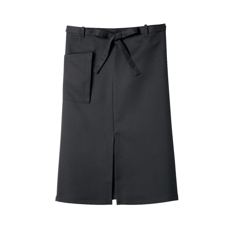 住商モンブラン(株) 9-471_F サロンエプロン 男女兼用　フリーサイズ 黒 1枚（ご注文単位1枚）【直送品】