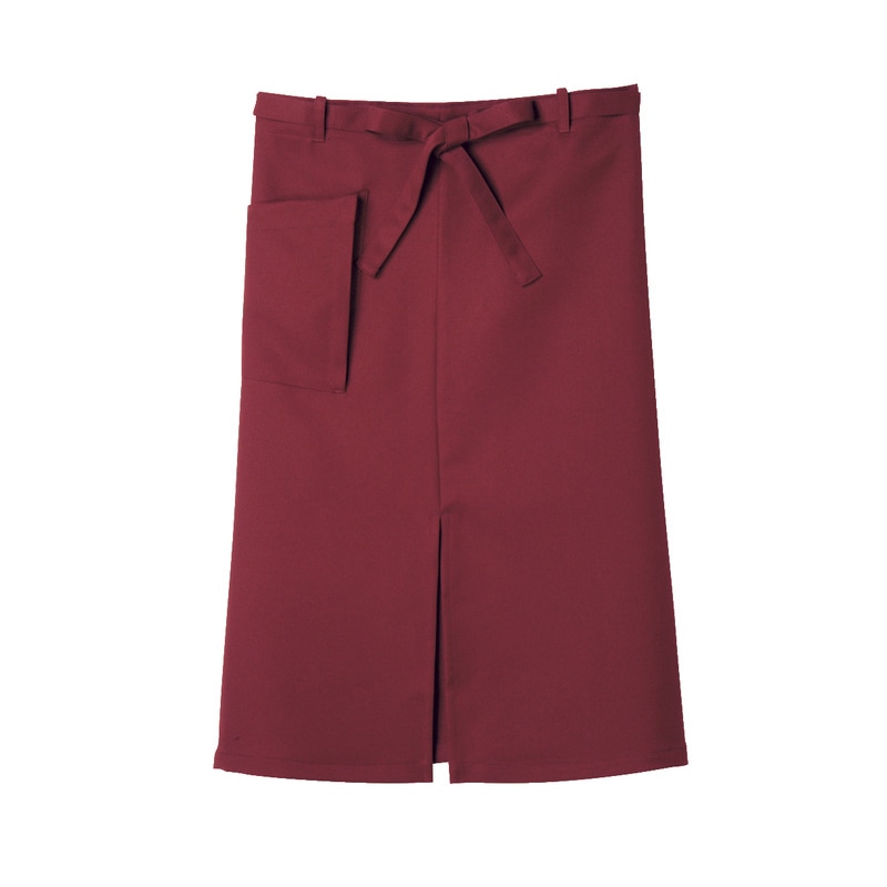 住商モンブラン(株) 9-473_F サロンエプロン 男女兼用　フリーサイズ ワイン 1枚（ご注文単位1枚）【直送品】