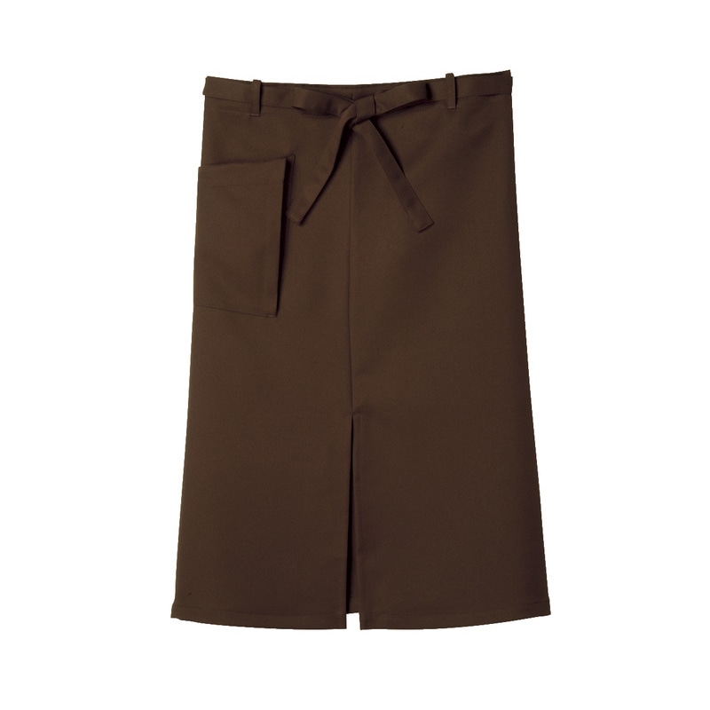 住商モンブラン(株) 9-474_F サロンエプロン 男女兼用　フリーサイズ ブラウン 1枚（ご注文単位1枚）【直送品】