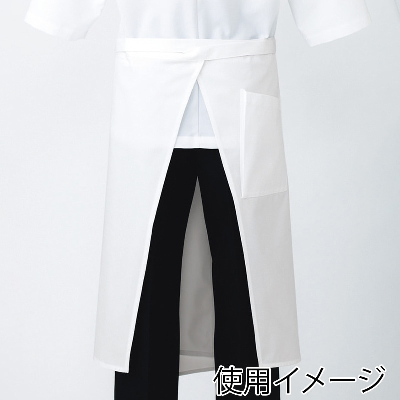 住商モンブラン(株) 9-517_F サロンエプロン 男女兼用　フリーサイズ ブラウン 1枚（ご注文単位1枚）【直送品】