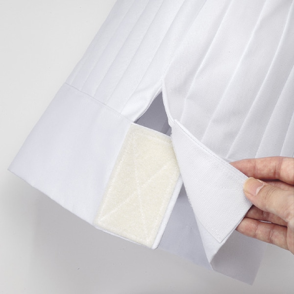 住商モンブラン(株) 9-885_F コック帽たれ付 男女兼用 フリーサイズ 白/白メッシュ 1枚(ご注文単位1枚)【直送品】