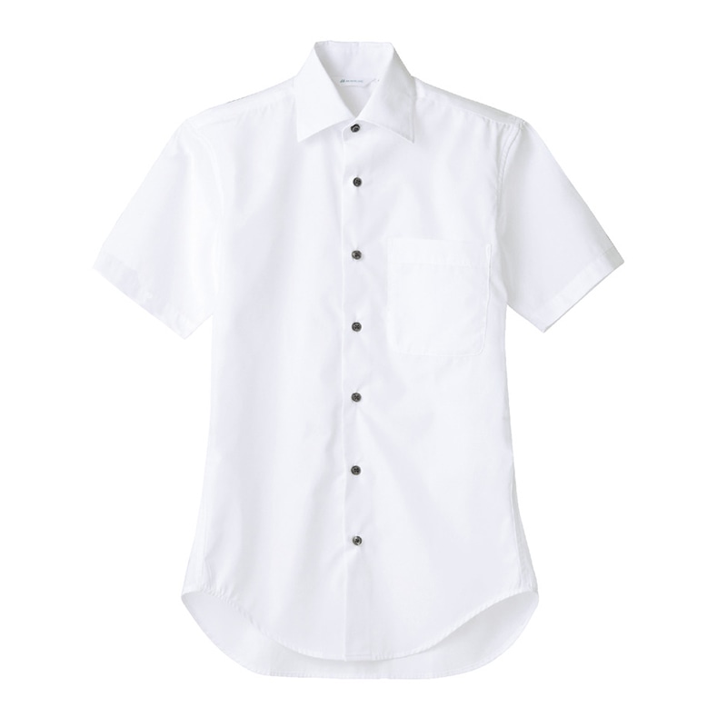 住商モンブラン(株) BS2542-2_3L シャツ 男女兼用半袖 3L 白 1枚(ご注文単位1枚)【直送品】