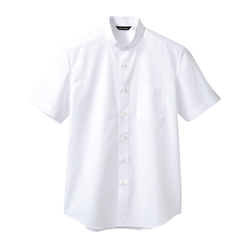 住商モンブラン(株) BS2592-2_6L シャツ 男女兼用半袖 6L 白 1枚(ご注文単位1枚)【直送品】