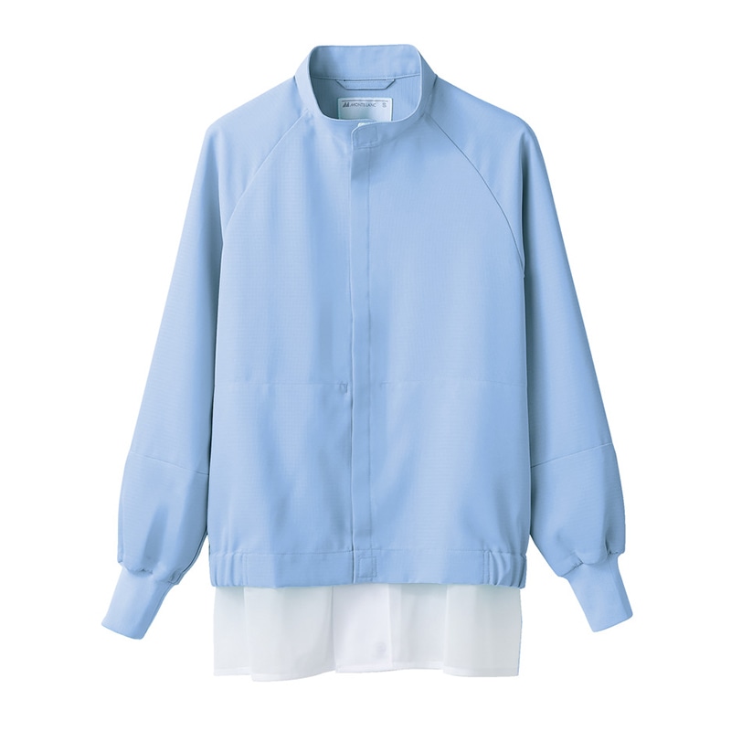 住商モンブラン(株) DC8701-4_4L ジャンパー 男女兼用長袖　4L ブルー 1枚（ご注文単位1枚）【直送品】