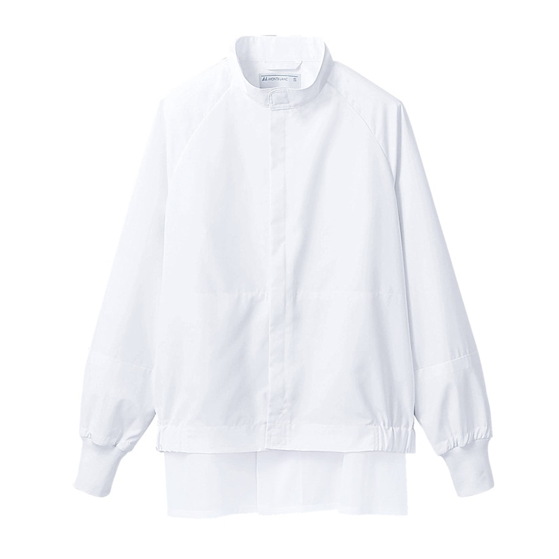 住商モンブラン(株) DF8701-2_L ジャンパ- 男女兼用長袖　L 白 1枚（ご注文単位1枚）【直送品】