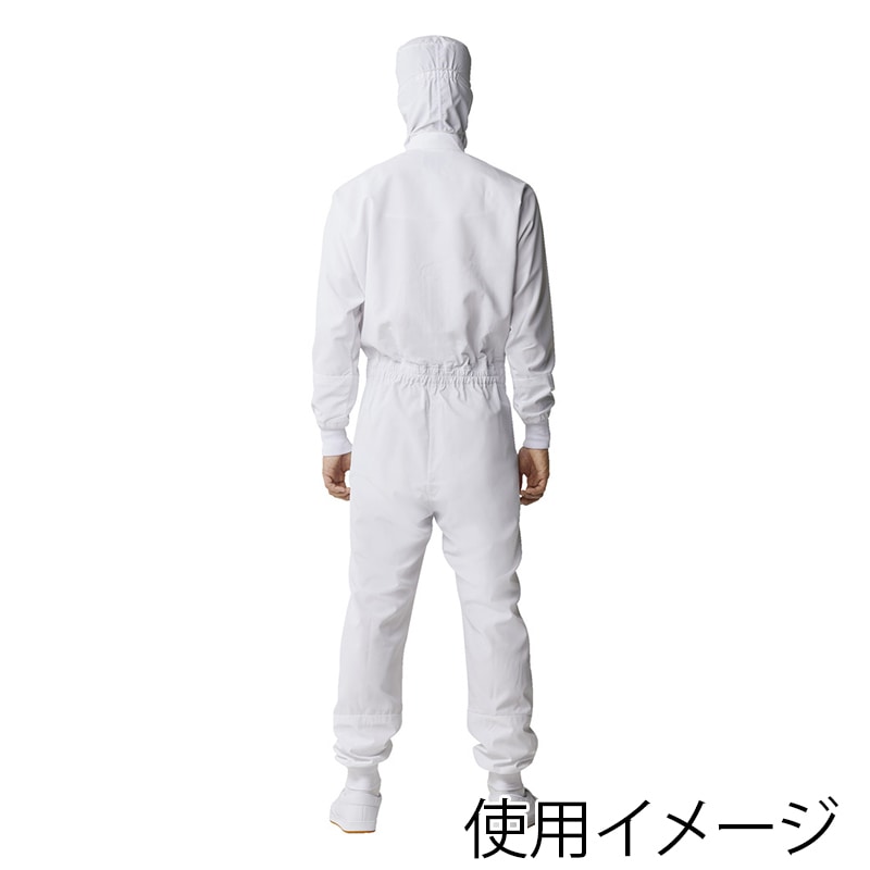 住商モンブラン(株) DF8901-2_LL オーバーオール 男女兼用長袖 LL 白 1枚(ご注文単位1枚)【直送品】