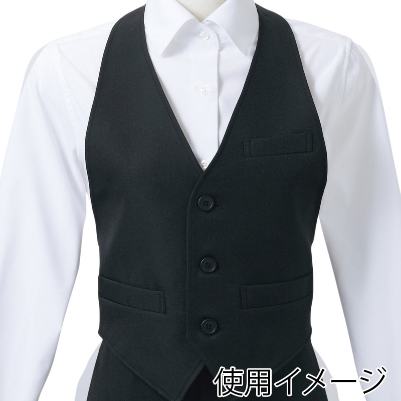 住商モンブラン(株) GS6581-1_L カマーベスト 男女兼用　L 黒 1枚（ご注文単位1枚）【直送品】