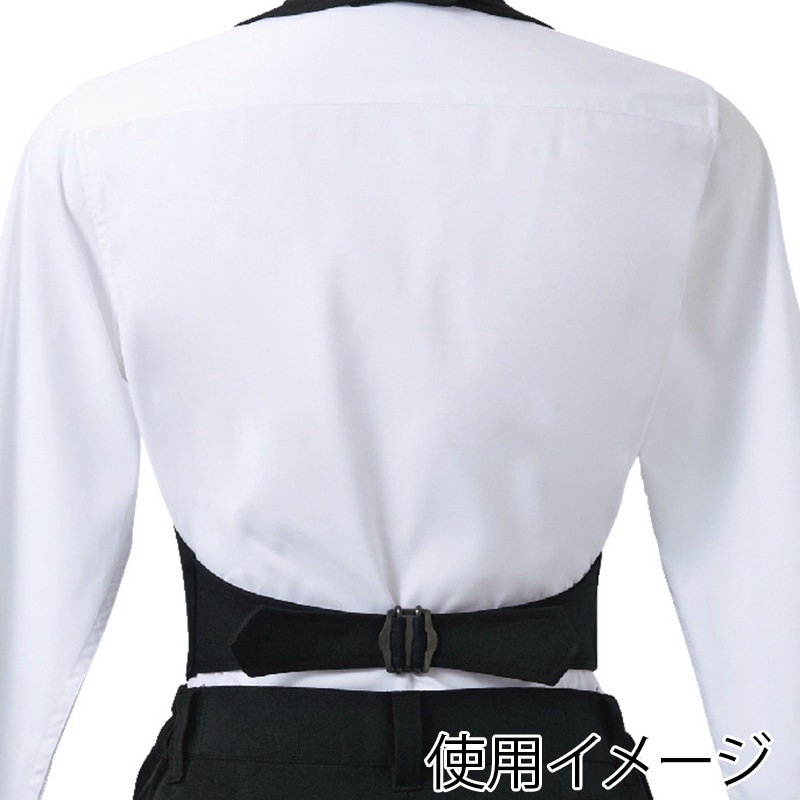 住商モンブラン(株) GS6581-1_L カマーベスト 男女兼用 L 黒 1枚(ご注文単位1枚)【直送品】