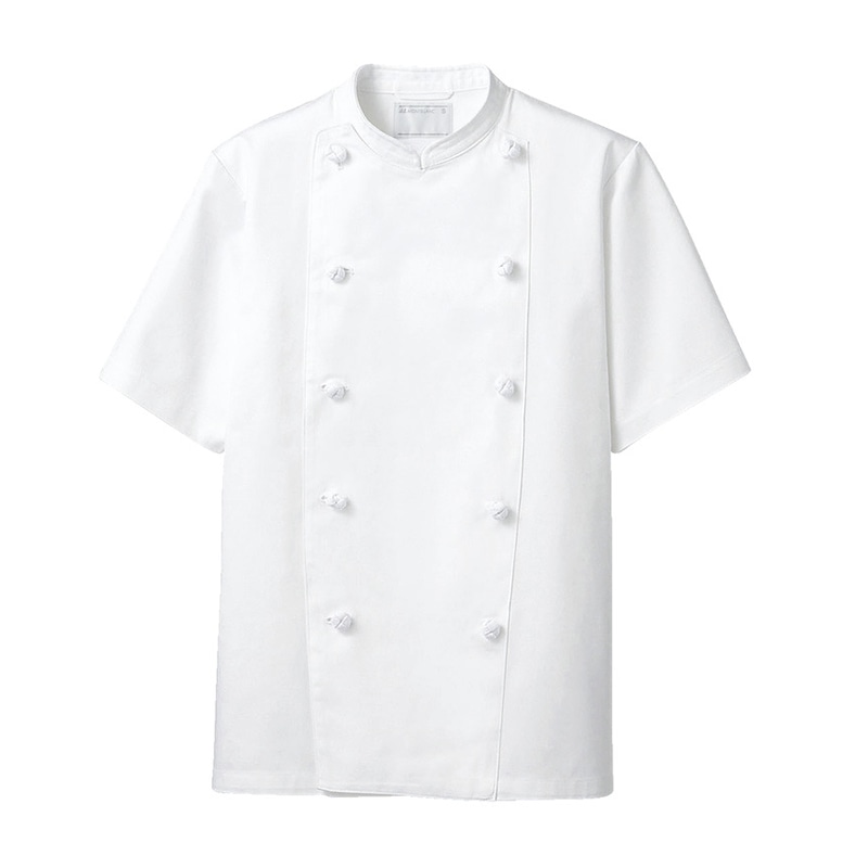 住商モンブラン(株) KS6622-2_S コックコート 男女兼用半袖 S 白 1枚(ご注文単位1枚)【直送品】