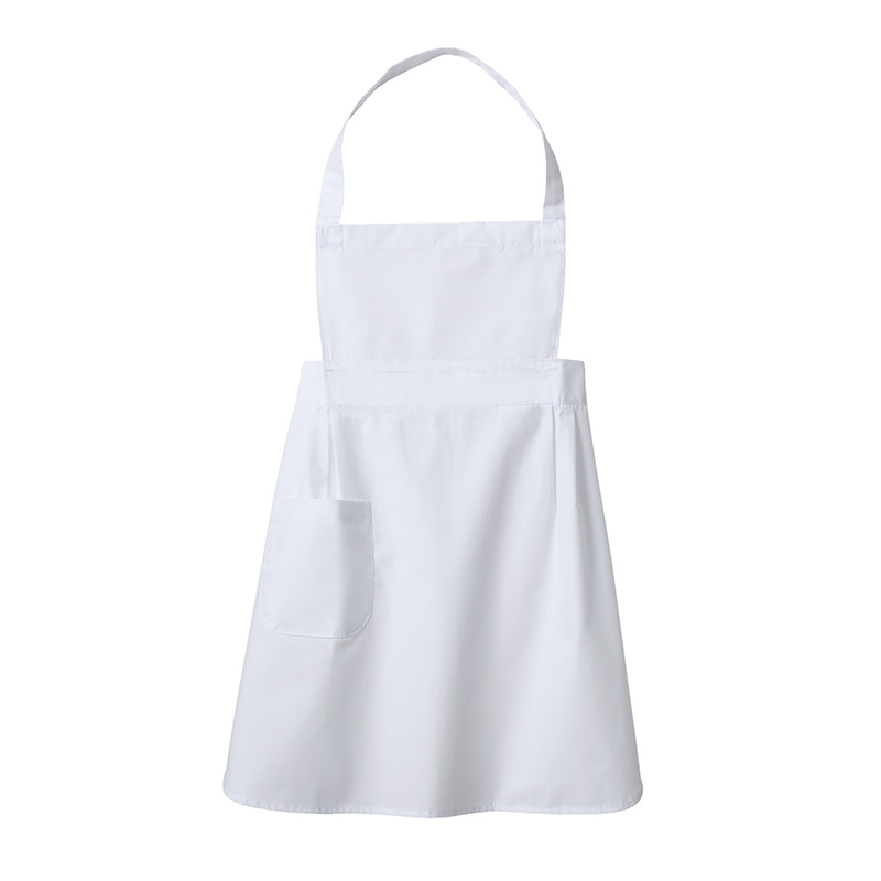 住商モンブラン(株) PE501-2_9 胸あてエプロン 児童用 9 白 1枚(ご注文単位1枚)【直送品】