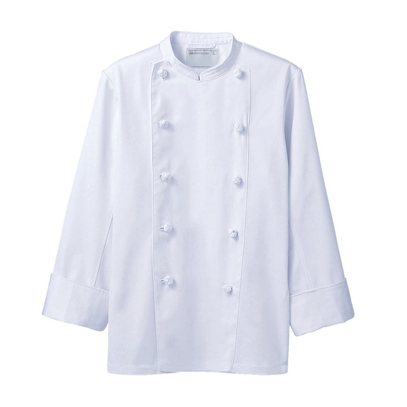 住商モンブラン(株) TC6621-2_M コックコート 男女兼用長袖　M 白 1枚（ご注文単位1枚）【直送品】