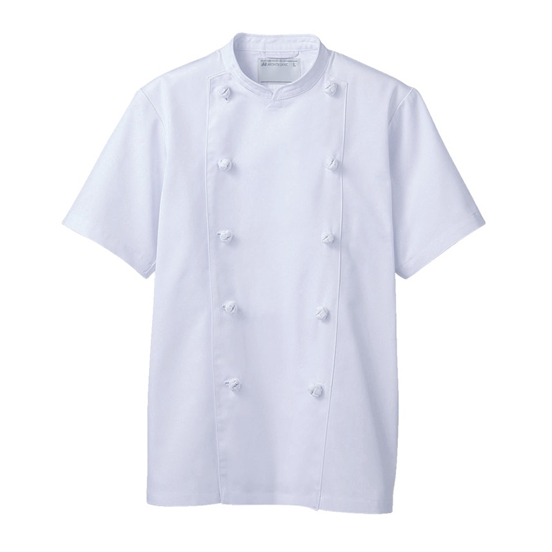 住商モンブラン(株) TC6622-2_M コックコート 男女兼用半袖　M 白 1枚（ご注文単位1枚）【直送品】