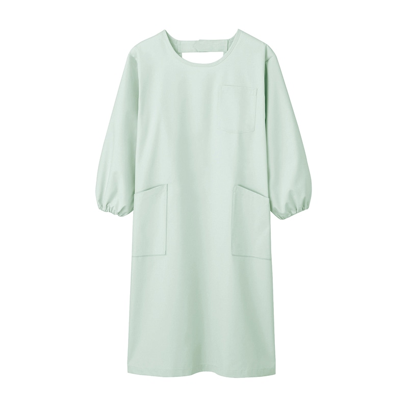 予防衣 男女兼用 長袖 74-407 ミント M 1個(ご注文単位1個)【直送品】