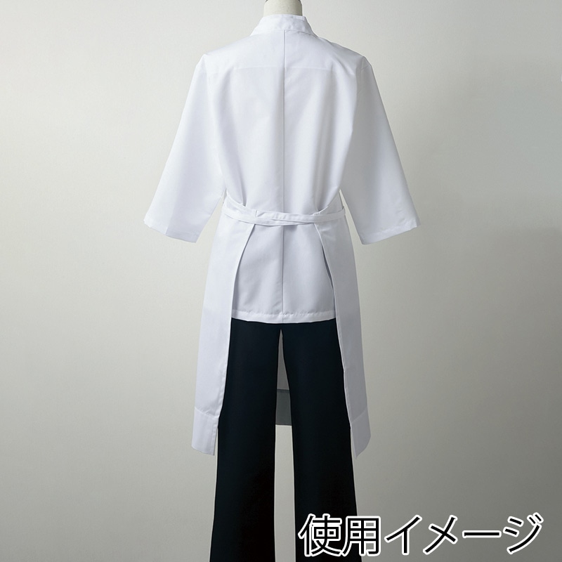 住商モンブラン(株) 5-861_F エプロン 男女兼用　フリーサイズ 白 1枚（ご注文単位1枚）【直送品】