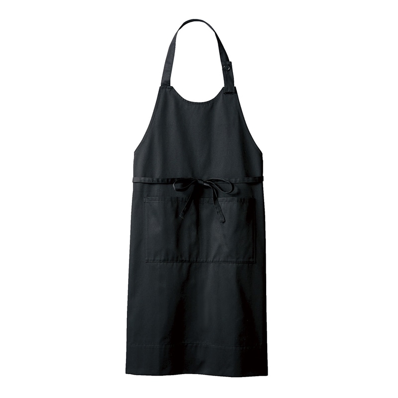 住商モンブラン(株) 5-862_F エプロン 男女兼用　フリーサイズ 黒 1枚（ご注文単位1枚）【直送品】