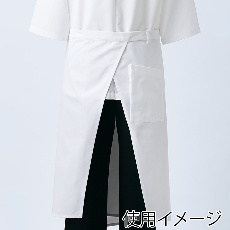 住商モンブラン(株) 9-1293_F サロンエプロン 男女兼用 フリーサイズ 黒/白 1枚(ご注文単位1枚)【直送品】