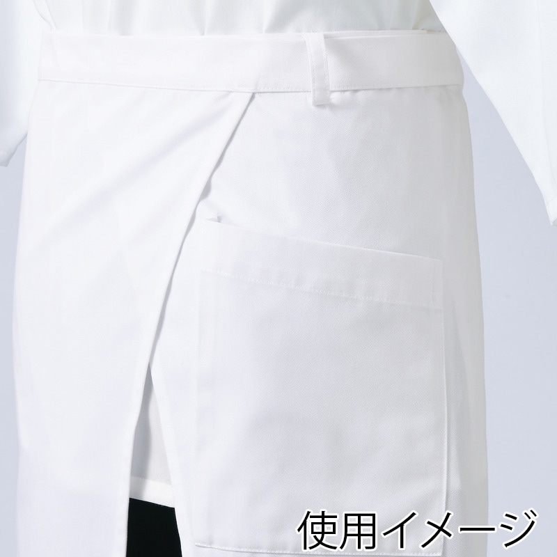 住商モンブラン(株) 9-1293_F サロンエプロン 男女兼用 フリーサイズ 黒/白 1枚(ご注文単位1枚)【直送品】