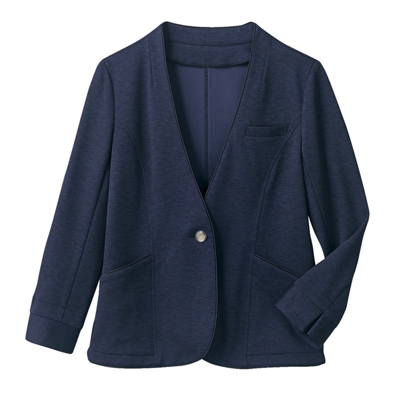 住商モンブラン(株) BR1101-9_9 ニットジャケット レディス長袖 9 ネイビー 1枚(ご注文単位1枚)【直送品】