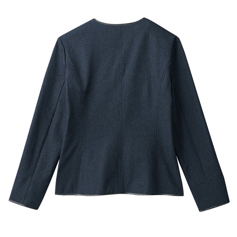 住商モンブラン(株) BR1102-9_15 ニットジャケット レディス長袖 15 ネイビー 1枚(ご注文単位1枚)【直送品】