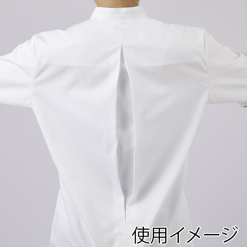 住商モンブラン(株) 2-688_S 調理コート 男女兼用7分袖袖ネット付 S 白/ワインチェック 1枚(ご注文単位1枚)【直送品】