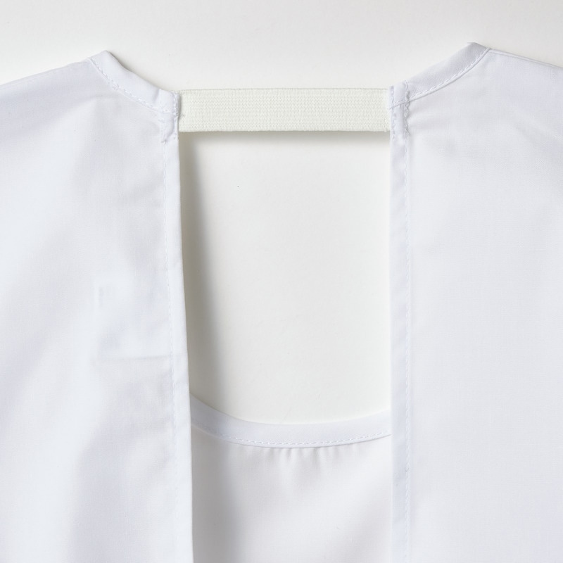 住商モンブラン(株) PV401-2_10 カッポウ型給食衣 児童用長袖 10号 白 1枚(ご注文単位1枚)【直送品】