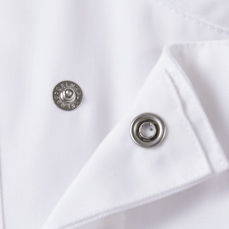 住商モンブラン(株) 6-1121_3L コックコート 男女兼用長袖　3L 白 1枚（ご注文単位1枚）【直送品】