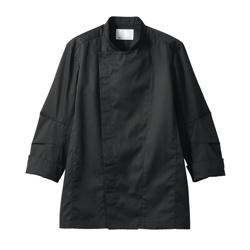 住商モンブラン(株) 6-1120_SS コックコート 男女兼用長袖 SS 黒 1枚(ご注文単位1枚)【直送品】