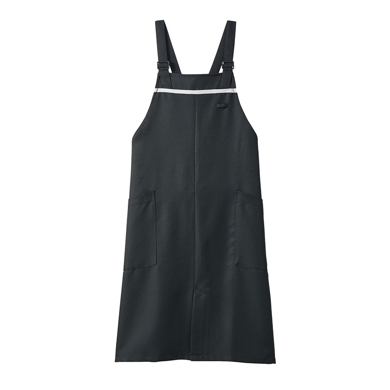 住商モンブラン(株) 5-880_F エプロン 男女兼用 フリーサイズ 黒/グレー 1枚(ご注文単位1枚)【直送品】