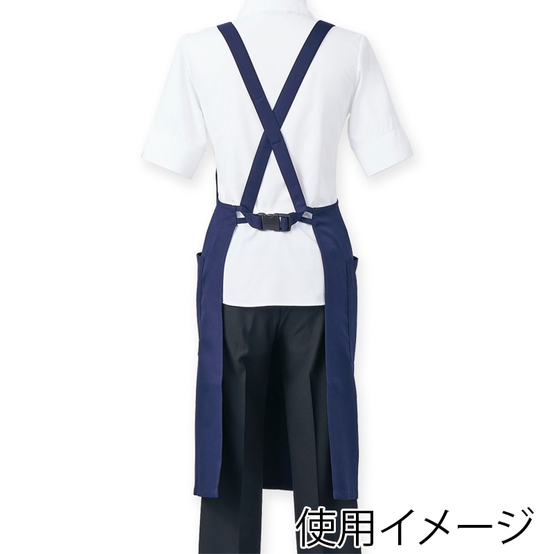 住商モンブラン(株) 5-888_F エプロン 男女兼用 フリーサイズ ワイン/グレー 1枚(ご注文単位1枚)【直送品】