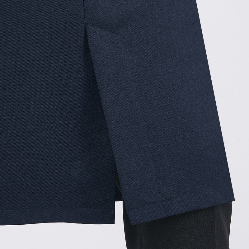 住商モンブラン(株) 5-889_F エプロン 男女兼用 フリーサイズ Mネイビー/グレー 1枚(ご注文単位1枚)【直送品】