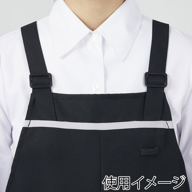 住商モンブラン(株) 5-889_F エプロン 男女兼用 フリーサイズ Mネイビー/グレー 1枚(ご注文単位1枚)【直送品】