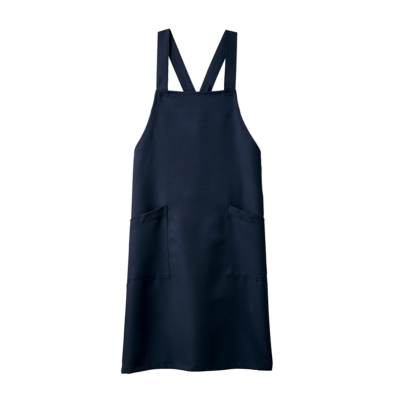 住商モンブラン(株) 5-899_F エプロン 男女兼用 フリーサイズ Mネイビー 1枚(ご注文単位1枚)【直送品】
