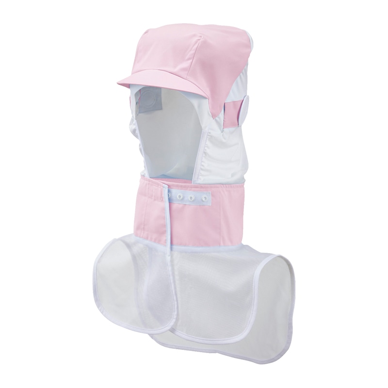 住商モンブラン(株) 9-1542_S 頭巾帽子 男女兼用 S ピンク 1枚(ご注文単位1枚)【直送品】