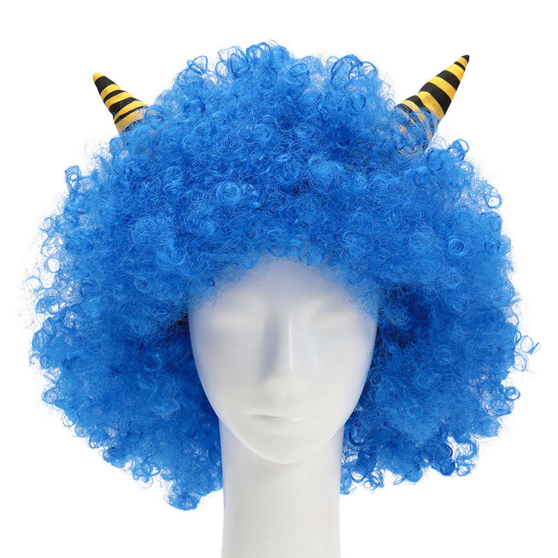 クリアストーン 角付ハイパーアフロ ブルー 1個(ご注文単位1個)【直送品】