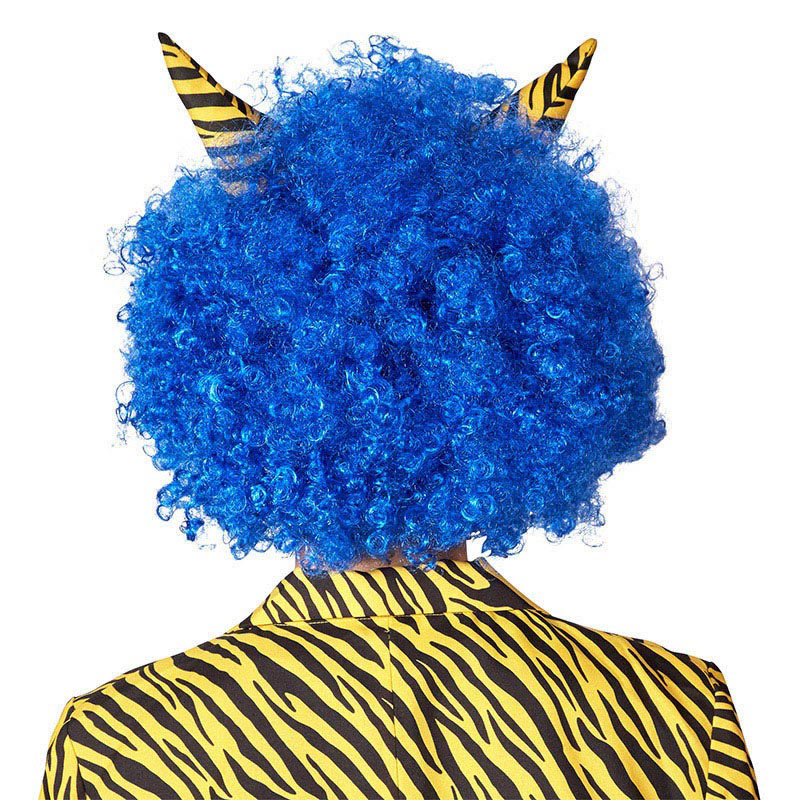 クリアストーン 角付ハイパーアフロ ブルー 1個(ご注文単位1個)【直送品】