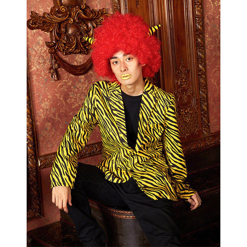 クリアストーン 角付ハイパーアフロ レッド  1個（ご注文単位1個）【直送品】