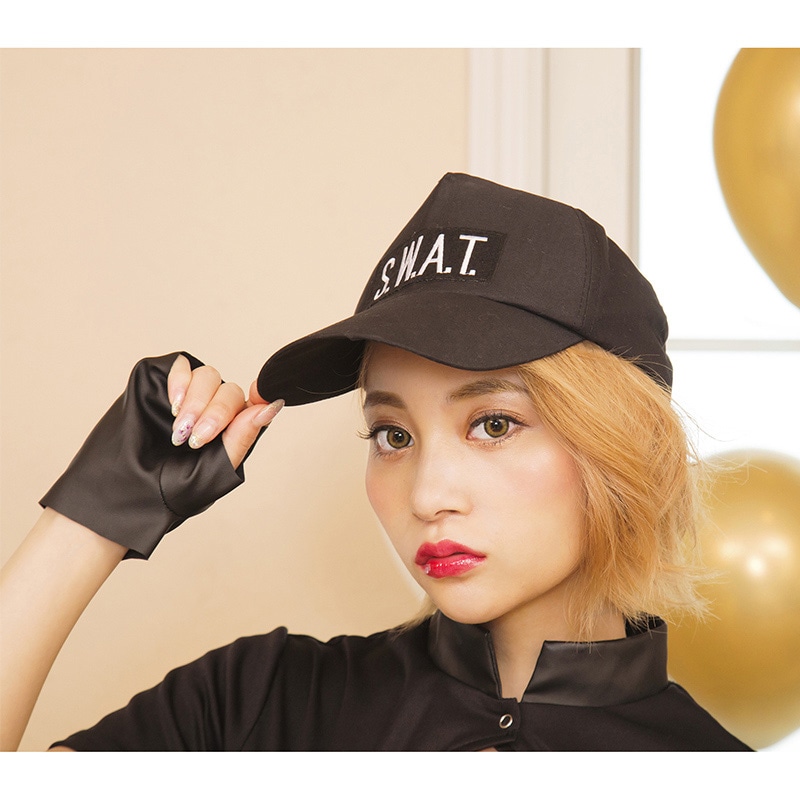 クリアストーン コスチューム グロウホリック ジップアップスワット フリーサイズ 1個(ご注文単位1個)【直送品】