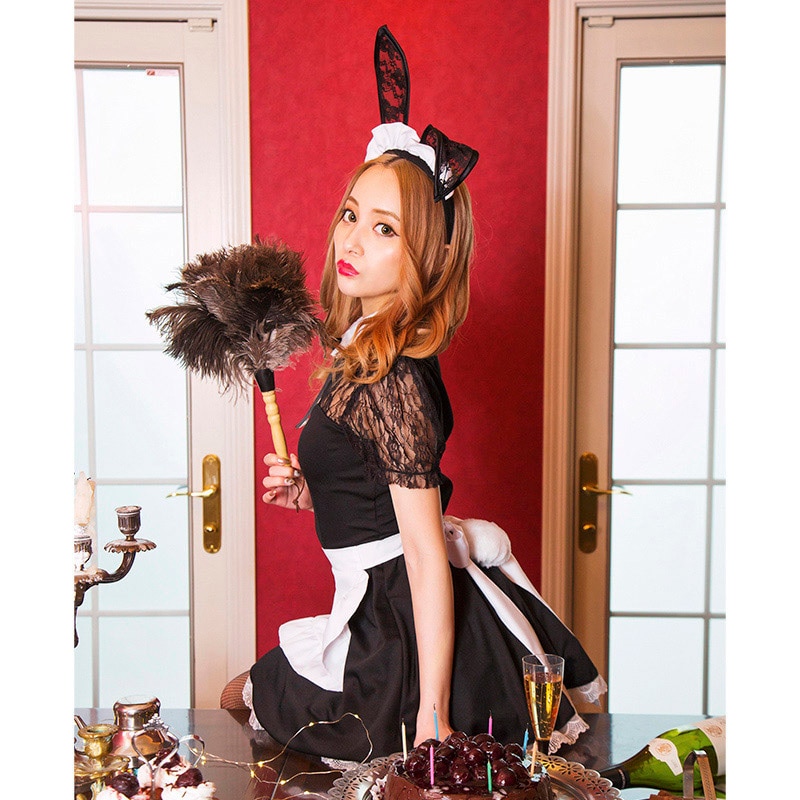 クリアストーン コスチューム グロウホリック バニーメイド フリーサイズ 1個(ご注文単位1個)【直送品】