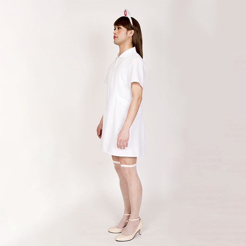 クリアストーン コスチューム 女装MAN 純白ナースMAN 1個(ご注文単位1個)【直送品】