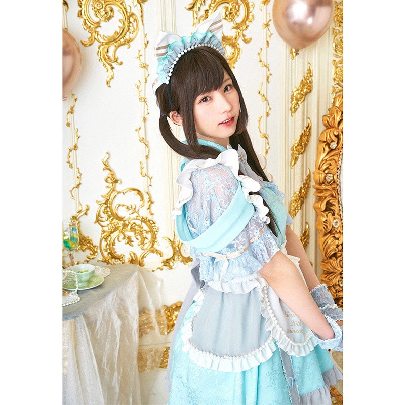 クリアストーン コスチューム　えなこコラボ　アニバーサリーメイド ワンピース  1セット（ご注文単位1セット）【直送品】