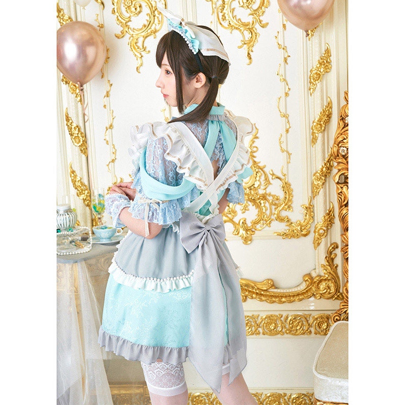 クリアストーン コスチューム　えなこコラボ　アニバーサリーメイド ワンピース  1セット（ご注文単位1セット）【直送品】