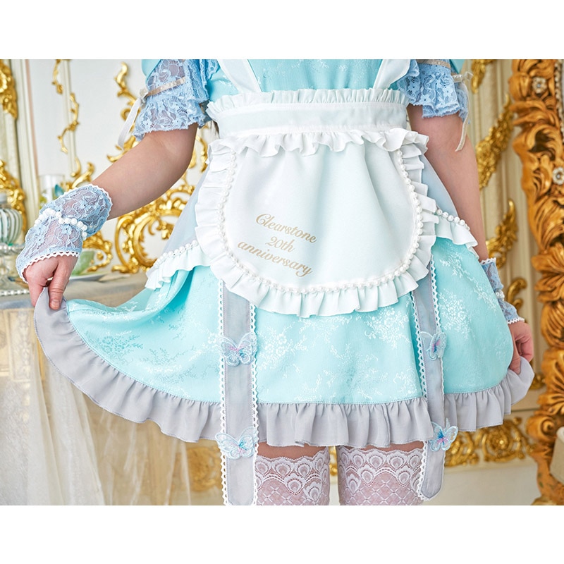 クリアストーン コスチューム　えなこコラボ　アニバーサリーメイド ワンピース  1セット（ご注文単位1セット）【直送品】