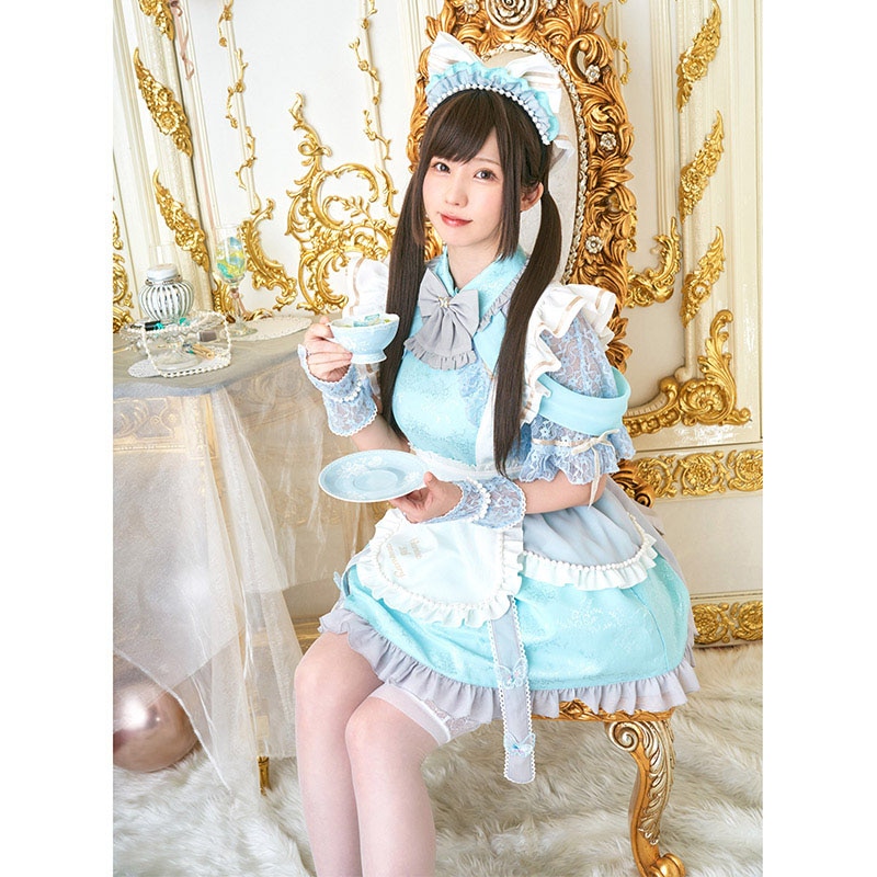 クリアストーン コスチューム　えなこコラボ　アニバーサリーメイド ワンピース  1セット（ご注文単位1セット）【直送品】