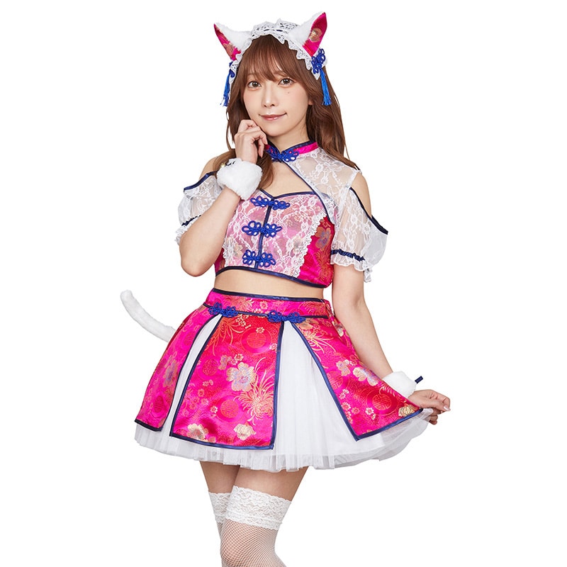 クリアストーン コスチューム　マイフェイヴ　宮本彩希  ネコ派チャイナ 1セット（ご注文単位1セット）【直送品】